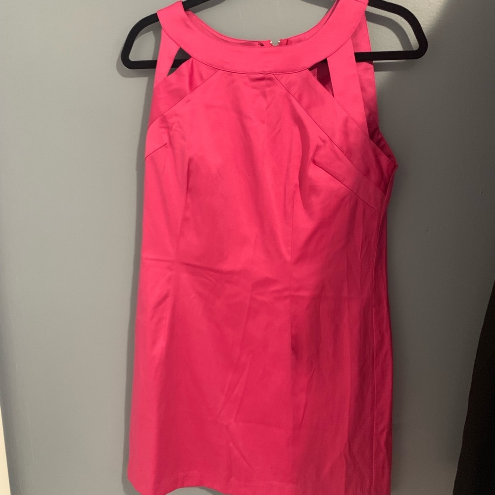 Pink shift dress with too cutouts - SZ 8